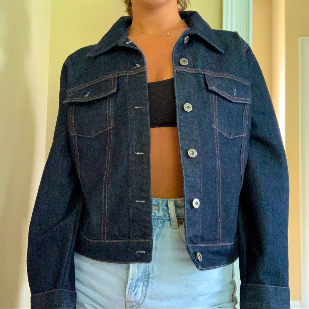 GAP dark blue jean jacket
